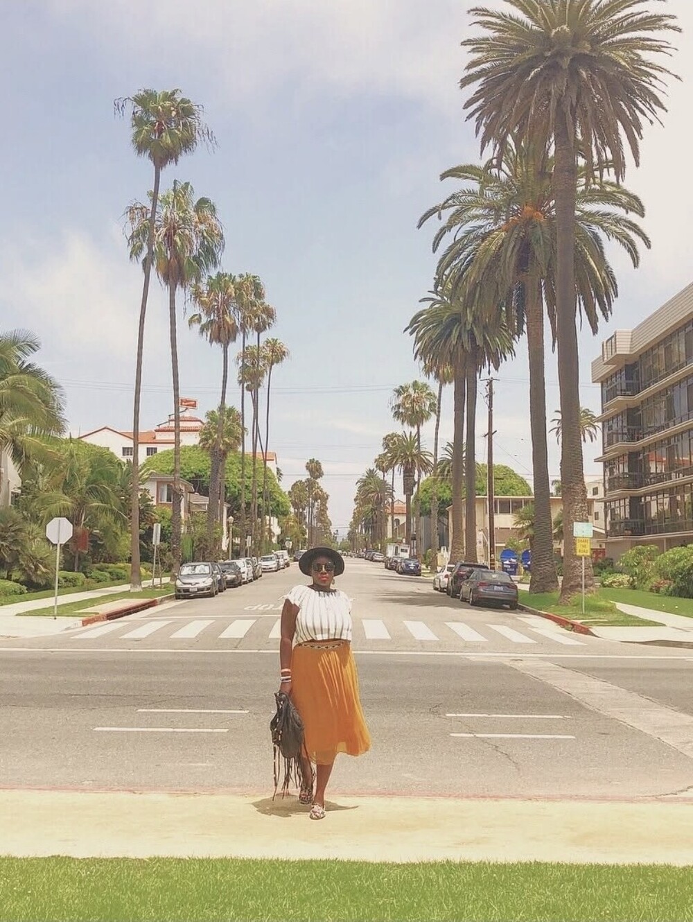 Andi & James - Mustard Midi Skirt - Lightweight Flowy Summer Skirt